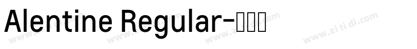 Alentine Regular字体转换